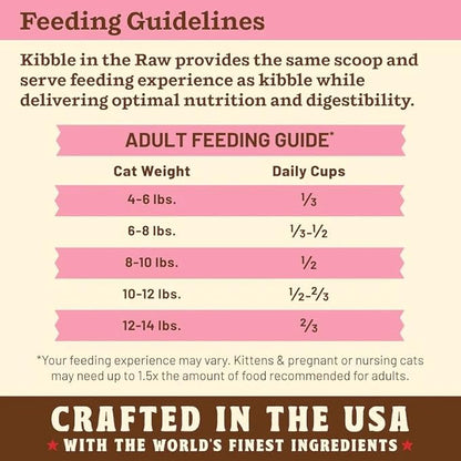 Primal Kibble in The Raw, Freeze Dried Cat Food, Beef, Scoop & Serve, Made with Raw Protein, Whole Ingredient Nutrition, Crafted in The USA, Dry Cat Food, 64 Ounce (4 lb) Bag