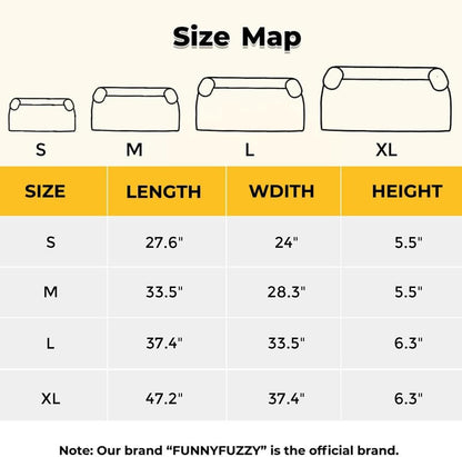 FUNNY FUZZY Pet Fluffy Fuzzy Couch Cover, Calming Washable Dog Bed Sofa Protector Pets Mat for Small Dogs and Cats (Tie-dye Brown,27.56 × 24.02 × 5.51 in)