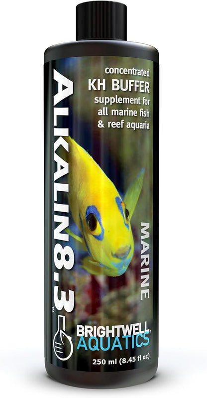Brightwell Aquatics - Alkalin8.3 Concentrated KH Buffer Supplement - for All Marine Fish and Reef Aquaria - Aquarium Water Treatments, 8.45 fl oz