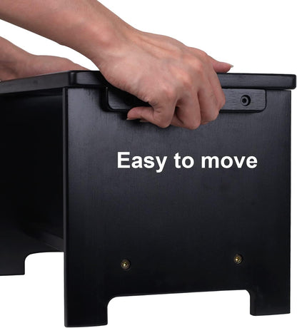 HTB Elevated Dog Bowls,Raised Dog Bowl Stand with 2 Stainless Steel Bowls,Elevated Raised Dog Bowls for Large Medium Small Sized Dogs