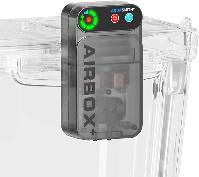 Live Bait Aerator,Ultra-Long Battery Life,Rechargeable Aquarium Air Pump 4w/64GPH(3000mAh Dual Hole) IPX4 Magnetic Charging Design,Suitable for Fishing Enthusiasts,with Hose and Stone