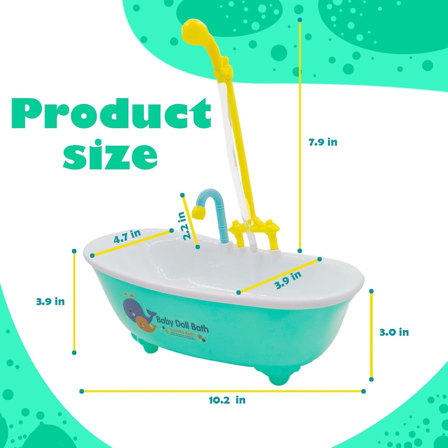 Parrot Automatic Bathtub with Shower, Cute Durable Bird Bath Shower Tub Birds Bath Fountain for Small Medium Parrots Cockatiel Parakeets Conures Lovebirds(Green 10.2 x 4.0 x 11.02Inch)