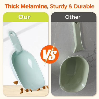 Dog Food Scoop 1 Cup, One Cup Measuring Cup, Food-Grade Melamine Pet Food Scoop, Durable 1 Cup Scoop with Precise Markings, BPA-Free & Dishwasher Safe (Green, 8oz)