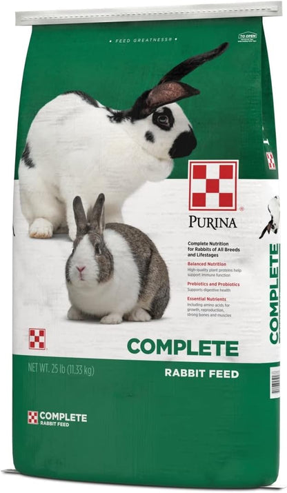 Purina Rabbit Food Complete Pellets, 25 lb
