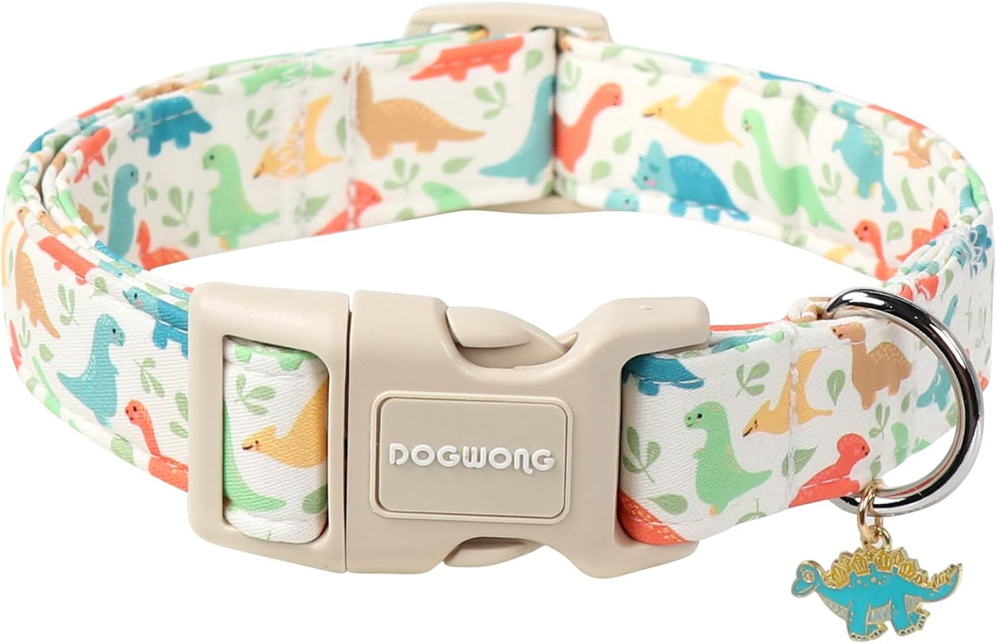 DOGWONG Whale Cotton Dog Collar, Summer Cute Shark Dog Collar Durable Soft Fabric Male Pet Dog Collars Boy Puppy Necklace for Small Medium Large Dogs