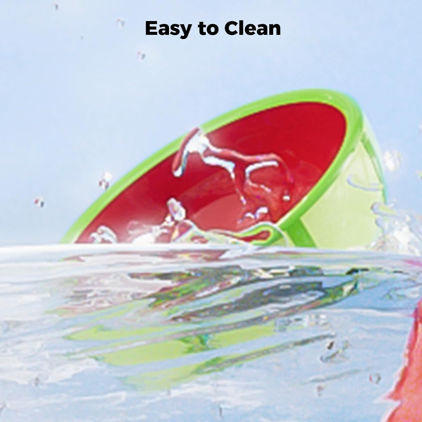 Hamster Food Bowl - Ceramic Guinea Pig Bowl Anti-Turning Small Pet Food Feeding Dish for Rabbit Rat Gerbil Mouse Chinchilla (Red)