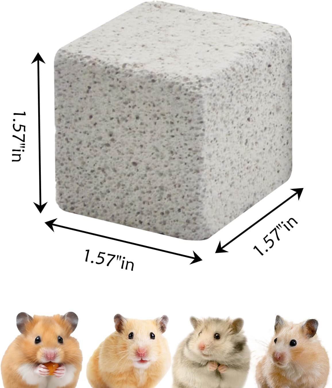 PINVNBY 20 Pcs Lava Blocks for Rabbits,Chinchillas Lava Block Hamster Mineral Stone Small Animals Square Calcium Stones Teeth Pumice Grinding Chews Toy for Bunny Hamsters Chinchilla Guinea Pig