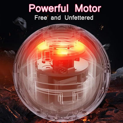 Smart Jumping Ball for Dogs,Duraspin Dog Bouncing Ball,Automatic Rolling,Interactive Bouncing Toys for Small Dogs,Blue