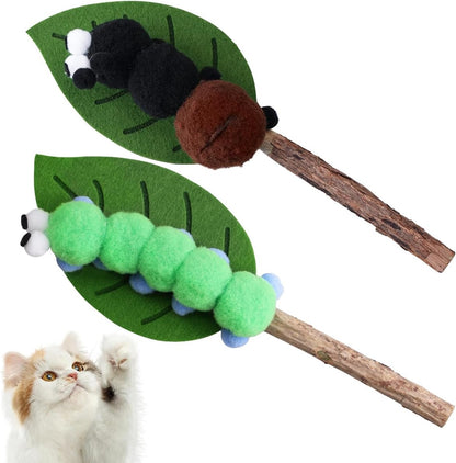 PAZ'S GIFT Catnip Toys - Cat Kick & Rope Toys for Indoor Play, Cat & Kitten Teething Chew Toys for Aggressive Chewing & Teeth Cleaning (Mouton Polygonum Velvet)