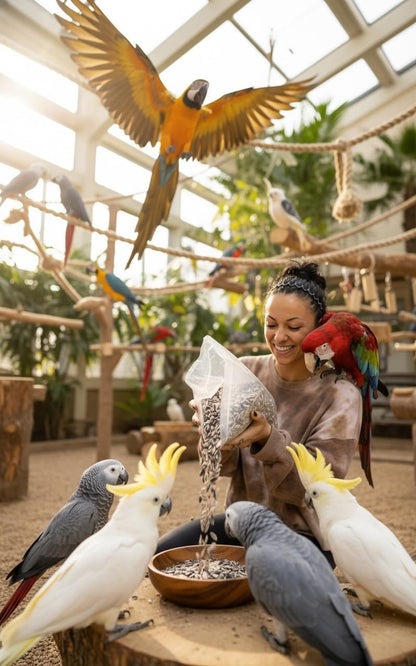 Nemeth Farms – 5 Lb Bag, Premium Large Gray Striped & Air Cleaned Sunflower Seeds, Natural Bird Food for Parrots, Cockatiels, Parakeets, Finches & Wild Birds, Non-GMO, Feeder-Ready & Plantable