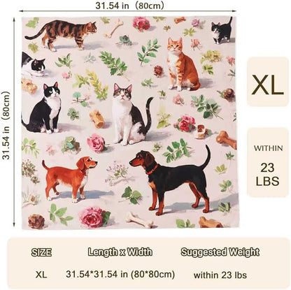 Cat Grooming Wrap Cat Wrap for Cutting Nails, 31.5" Cat Wrap for Grooming, Cat Restraint for Nail Clipping, Multifunctional Swaddle Wrap Pet Tool, Cat Burrito Wrap