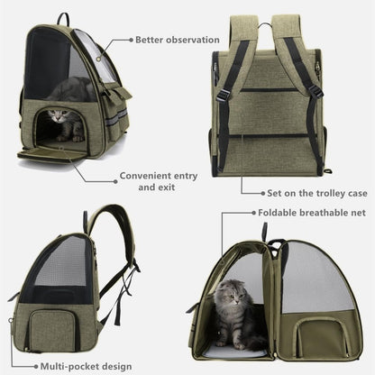Cat Backpack Carrier Small Dogs Backpack Carrier,Large Space Breathable Cat Bubble Backpack,Shaded Puppy Backpack Carrier,Ventilated for Travel, Hiking,Cycling,Shopping,and Vet