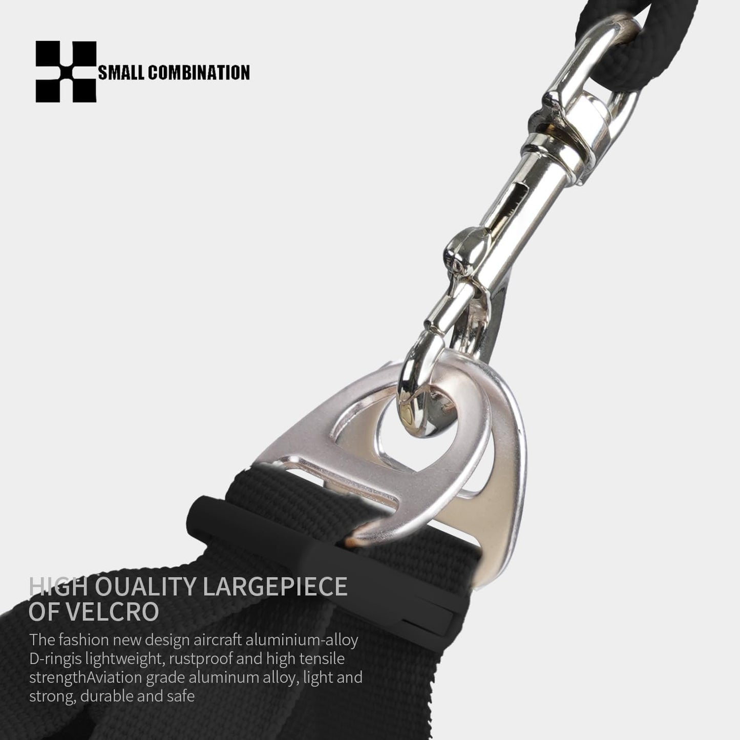 Adjustable Dog Harness with Leash, Reflective Mesh, No-Pull Design，Matching Lead Rope (Black, S)