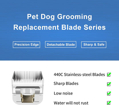 5/8HT（64930） Blade Dog Grooming Clipper Replacement Blades Compatible with Andis Dog Clippers,Detachable Stainless Steel Blade,Size-5/8 HT, Cut Length-5/8 Inch