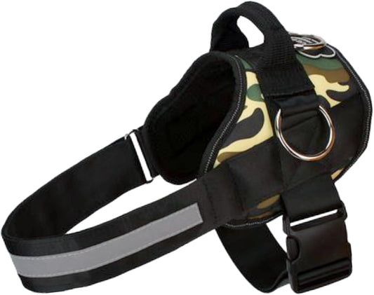 Joyride Basic Essential Dog Harness 1.0 - Small, Medium, Large Dogs, No-Pull Pet Vest with 3 Side Rings for Leash Placement, Adjustable for Training (Camo, XS)