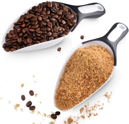 Rockland Guard Large Scooper for Dry Goods - Ice Scoop for Ice Machine Flour & Coffee Scoop - Dishwasher-Friendly 1 Cup Measuring Scoop for Pet Dog & Cat Food, Kitchen & Pantry Ingredients - [2-Pack]