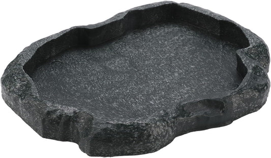 Tortoise Water Dish, 7.1 * 5.5 * 0.8in Reptile Water Dish，Reptile Food Dish Suitable for The Feeding and Watering Needs of Various Pets