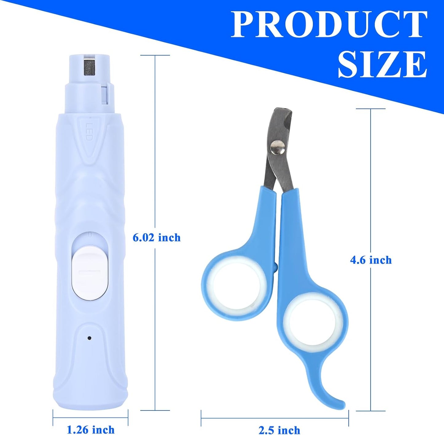 Bird Nail Grinder,Automated Bird Beak Grinder,3-in-1 Nail Care Kit with Nail Clippers and Nail File for Parrots, Budgies, Parakeets, Finches and Lovebirds, Hamsters, Rabbits