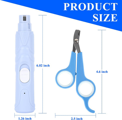 Bird Nail Grinder,Automated Bird Beak Grinder,3-in-1 Nail Care Kit with Nail Clippers and Nail File for Parrots, Budgies, Parakeets, Finches and Lovebirds, Hamsters, Rabbits