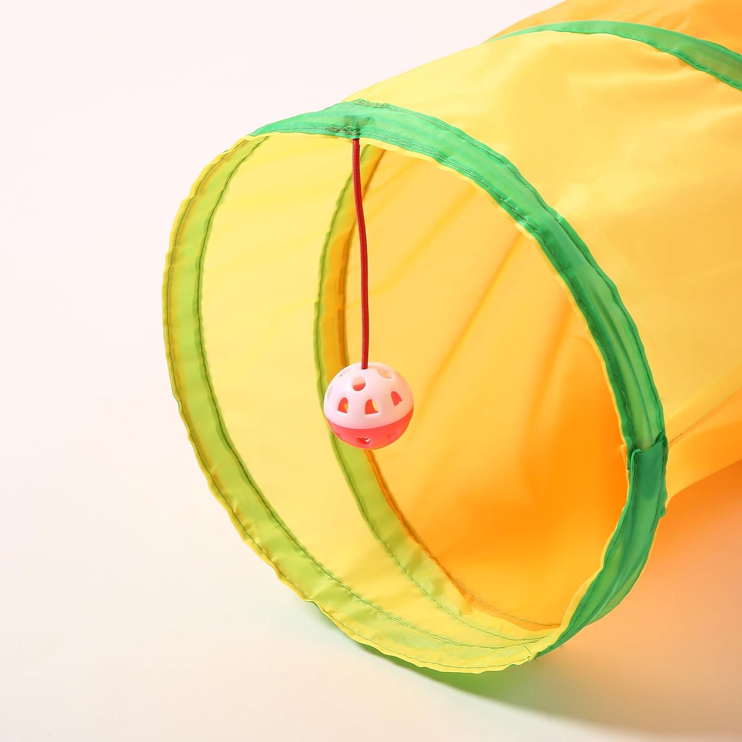 Pet Cat Tunnel, 3 Way Tunnels for Indoor Cats, Collapsible Pet Tunnel for Kitten, Puppy, Rabbit, 25cm-Wide Tunnels, Durable & Breathable, with Peek Hole Toy Ball