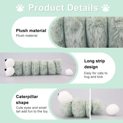 PAZ'S GIFT Cat Toy Interactive cat Mint cat Kick Toy, 11 feet Long, chewable Furry Plush Toy, Soothing Kitten Pillow，Appease The kitten's Pillow
