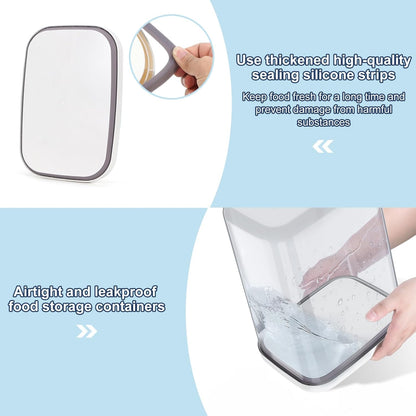 5-8 Lbs/6Qt Airtight Dog Cat Food Storage Container and Pet Storage Bin BPA-Free, PET Clear Stackable Dog Treat Containers Measuring Scoop Suitable for Dogs Food, Cats Food and Other Dry-2Pack