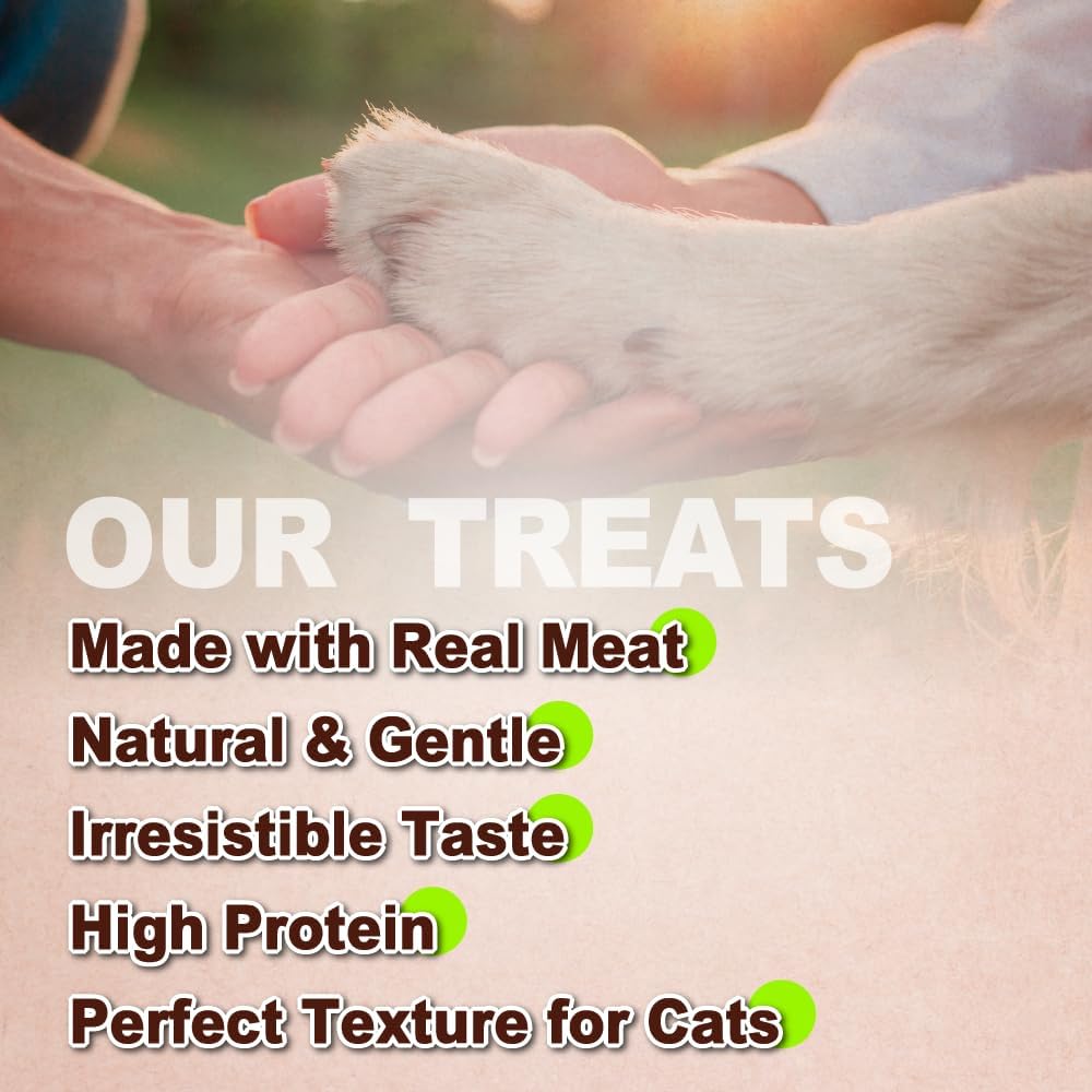 AFreschi Natural Cat Treats Turkey & Chicken & Mackerel W Shape 6 oz, All-Natural, High-Protein, Grain-Free, Healthy, Low-Fat, Easily Digestible