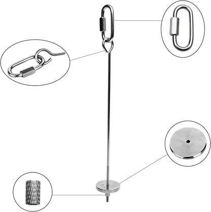 Bird Food Holder, Small Animal Fruit Vegetable Holder Stainless Steel Vegetable Skewer Foraging Hanging Food Feed Treating Tool for Parrots Cockatoo Cockatiel (2 Pcs)