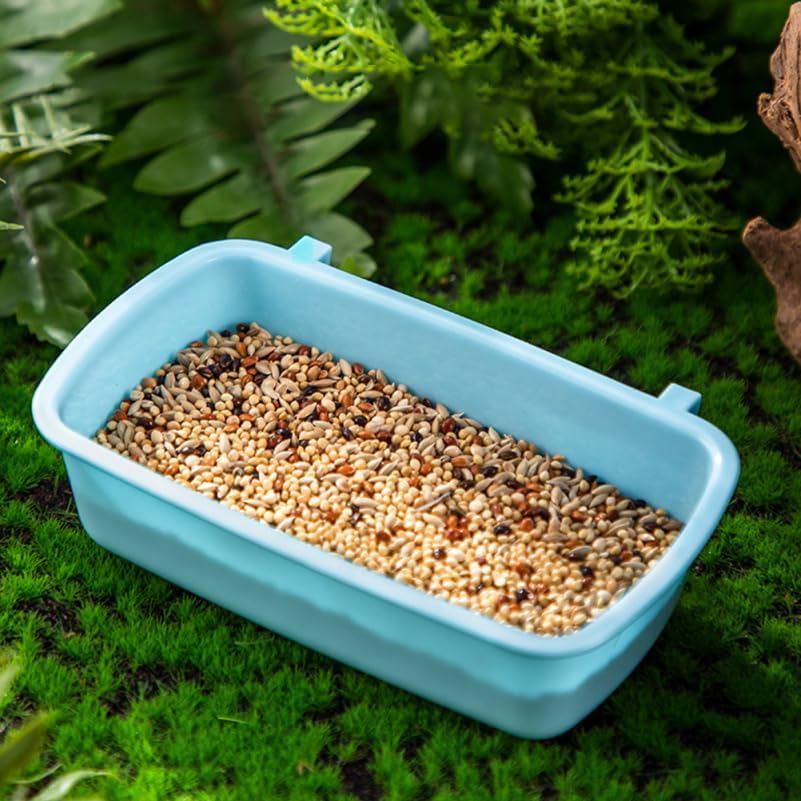 POPETPOP 6pcs Small Feeder Bowl Basic Dish Rabbit Feeder Waterer Hanging Cups Treats Drinker Bath Food Water Bowls for Birds Rats Small Pets