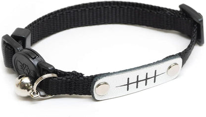 Naruto Breakaway Cat Collars for Girl & Boy Cats: Adjustable 8.5”-12” Cute Kitten Collar with Bell (Removable), Officially Licensed Naruto Shippuden Pet Accessories & Gifts (Black, Rogue Rain Ninja)