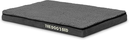 The Dog’s Bed Orthopedic Memory Foam Dog Bed, Small Grey Plush, Pain Relief for Arthritis, Hip & Elbow Dysplasia, Post Surgery, Lameness, Supportive, Calming, Waterproof Washable Cover