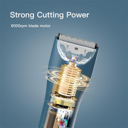 Prowerful Home Professional Dog Grooming Kit Clipper Low Noise USB Rechargeable Gifts for Dog Cat Green,TS006