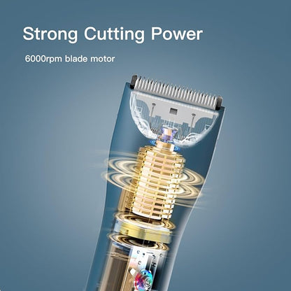 Dog Grooming Cilppers,Handy & Powerful Pet Electric Hair Trimmer Kits Waterproof Cordless Rechargeable Grooming Shavers for Small Dogs and Cats Green