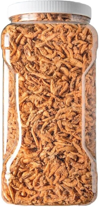 Krill-Freeze Dried Floating Arctic Krill, High in Natural Astaxanthin for Color for All Tropical Fish, Koi, Turtles, Reptiles, Rodents, Cats…4oz Med Jar