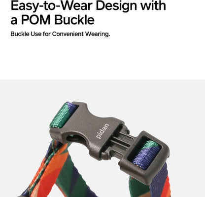 pidan Cat Harness and Leash Set, Cats Escape Proof - Adjustable Kitten Harness for Large Small Cats, Lightweight Soft Walking Travel Petsafe Harness（(Multicolor-M Size）