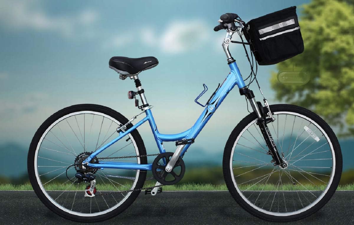 TRAVELIN K9 Pet-Pilot MAX Dog Bicycle Basket Carrier | 8 Color Options for Your Bike (RED)