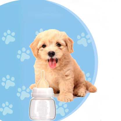 Kitten Bottles, Professional Kitten Bottle Feeding Kit, Nipple&Feeding Kit for Kittens and Puppies, Reusable Newborn Kitten Supplies, Suitable for Feeding Kitten, Puppy, Rabbit