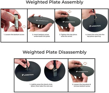 Whiskertons Interactive Bird Simulation Cat Toy Set, Interactive Cat Toys for Indoor Cats, Cat Feather Toy, Self-Holding Suction Base, 5 Replacement Birds, Feathers & Bells (Weighted Base + Wire)