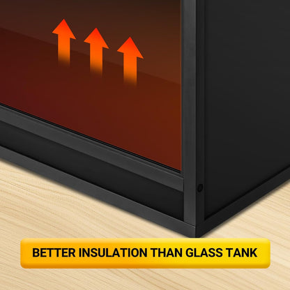 REPTI ZOO 68 Gallon Reptile Enclosure, 48x18x18 inch Wooden Reptile Tank Terrarium for Bearded Dragon Gecko Ball Python Snake Turtle, Light Weight Habitat Cage