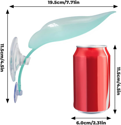 3 Pack Plastic Leaf Decorations with Suction Cups, Frog Habitat Platform, Reptile Decorations for Terrarium, Frog Tank Accessories, Terrarium Decor for Tree Frog, African Dwarf Frog, Frog and Toad