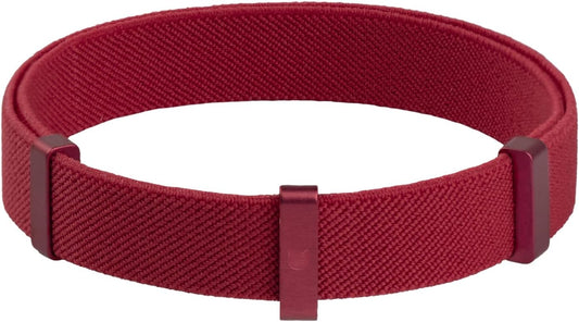 Safety Cat Collar - U.S. IDA Gold Award Design, Stretchy Elastic Quick Release Non Breakaway Cat Collar Light Weight for Kitten All Small Medium Large Cats (Burgundy, M (7.8-15.7 inch))