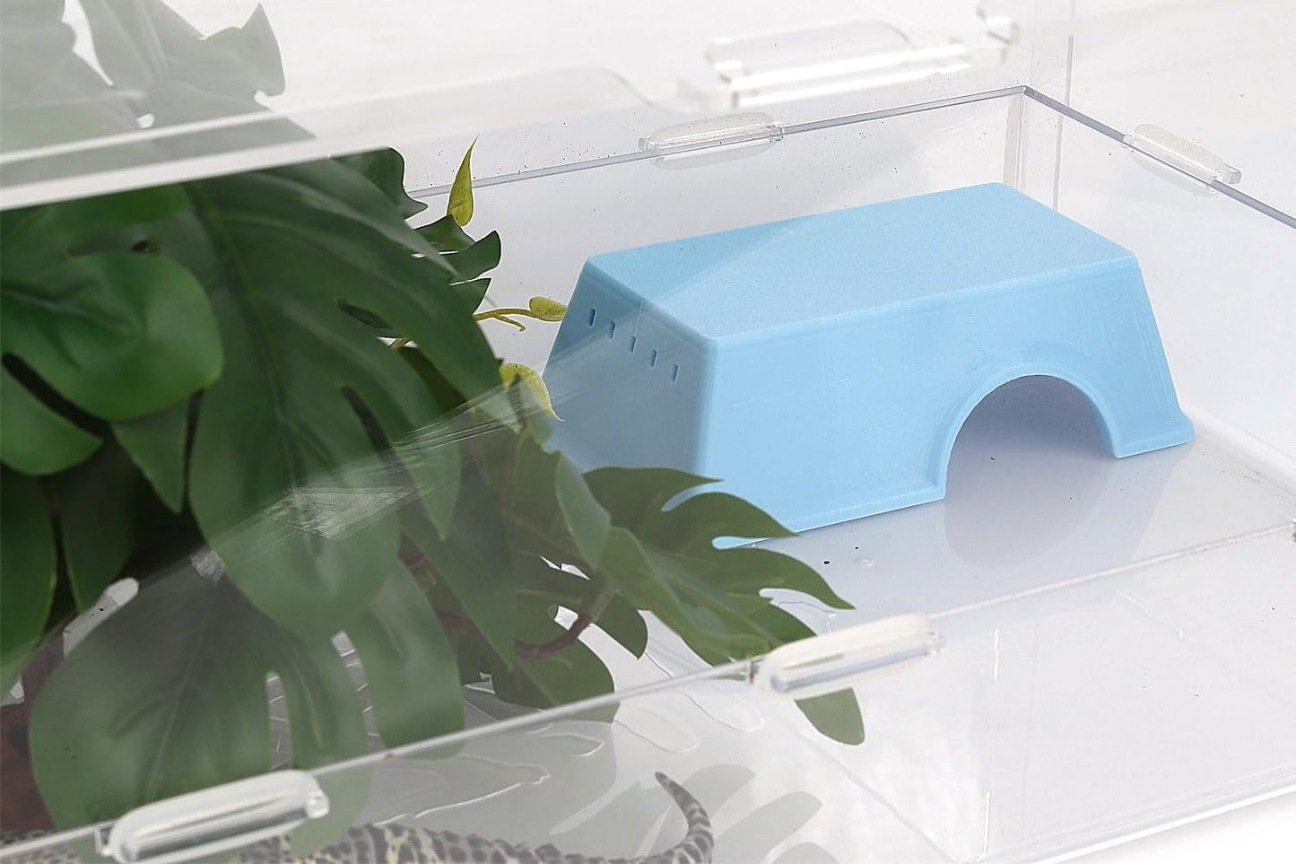 Snake Hide, Leopard Gecko Tank Accessories for Reptile Ball Python Crested Gecko Lizard Bearded Dragon - BlueHideS