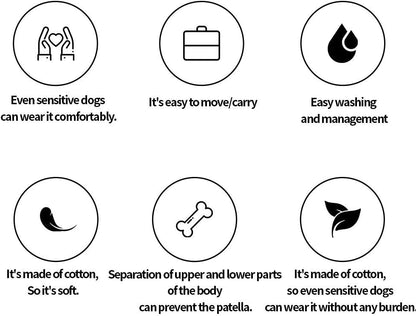 Dog Cotton Shirts for Small and Large Dogs Rugby Striped T-Shirts Soft Breathable Dog Shirt pet Clothes (Medium, Red/Navy)