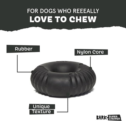 Barkbox Super Chewer Tough Dog Chew Toys for Aggressive Chewers, Dental Stimulating (Radius - Large)