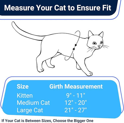 Houdini™ Escape Proof Cat Harness and Leash Set by OutdoorBengal for Walking Cats and Kittens (Vegan Leather, Kitten)