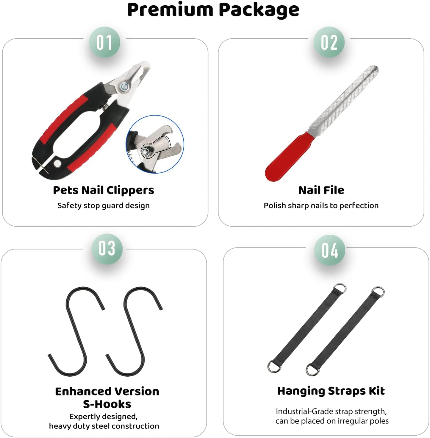 Guzekier Pet Dog Grooming Hammock Harness for Cats & Dogs, Dog Sling for Grooming, Dog Hammock Restraint Bag with Nail Clippers/Trimmer, Nail File, Pet Comb,Ear/Eye Care