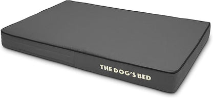 The Dog’s Bed Orthopedic Memory Foam Dog Bed, Medium Grey & Black, Waterproof, Supportive Dog Bed with Replaceable Covers
