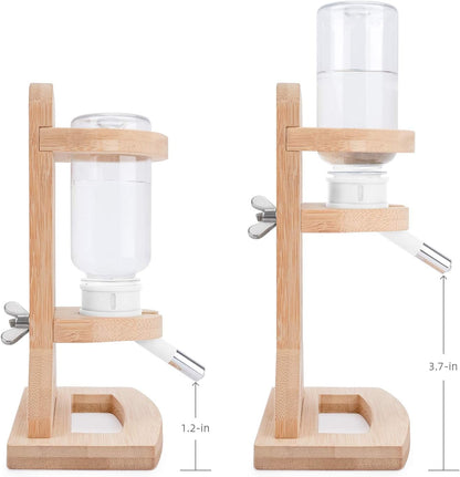 Niteangel Water Bottle with Stand for Syrian Dwarf Hamsters Gerbils Mice Rats Degus Small pet Rodents(White)