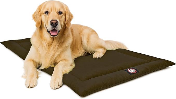 Majestic Pet Orthopedic Memory Foam Dog Crate Mat - Plush Pet Bed Pad for Crates & Kennels | USA Crafted | 42"x26" Villa Storm
