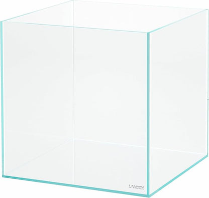 LANDEN 15.6 Gallon Cube Rimless Low Iron Aquarium Tank,15.7" L × 15.7" W × 15.7" H (40cm x 40cm x 40cm) 6mm Thickness with Nano Foam Leveling Mat Included